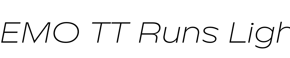 FSP DEMO TT Runs Light Italic