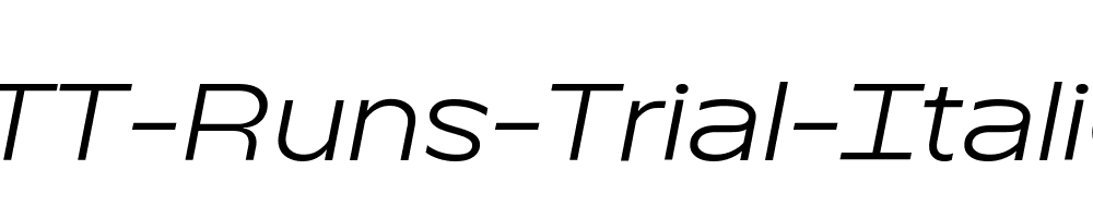 TT-Runs-Trial-Italic