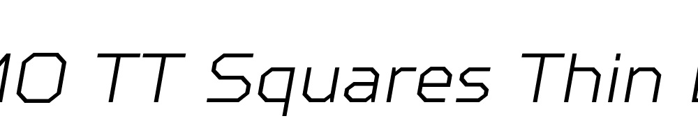 FSP DEMO TT Squares Thin Bold Italic