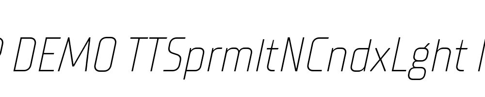 FSP DEMO TTSprmltNCndxLght Italic