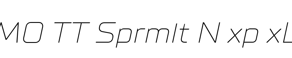 FSP DEMO TT Sprmlt N xp xLght Italic