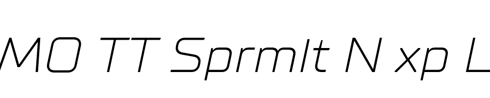 FSP DEMO TT Sprmlt N xp Lght Italic