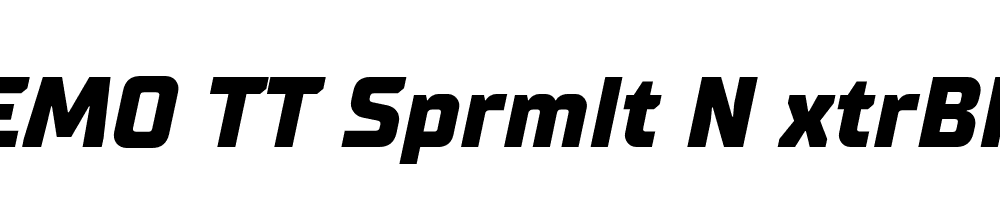 FSP DEMO TT Sprmlt N xtrBld Italic