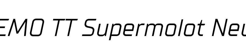 FSP DEMO TT Supermolot Neue Italic