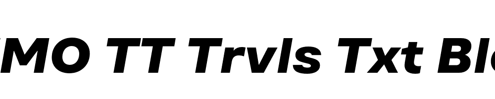 FSP DEMO TT Trvls Txt Blck Italic