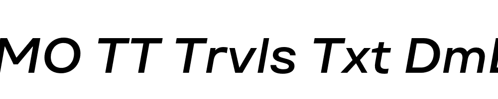 FSP DEMO TT Trvls Txt DmBld Italic