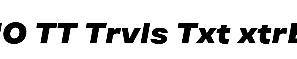 FSP DEMO TT Trvls Txt xtrBlck Italic