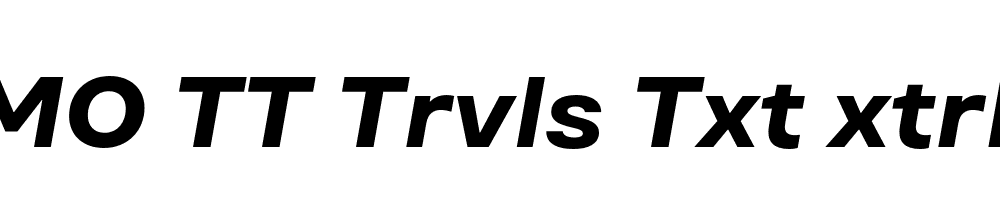 FSP DEMO TT Trvls Txt xtrBld Italic