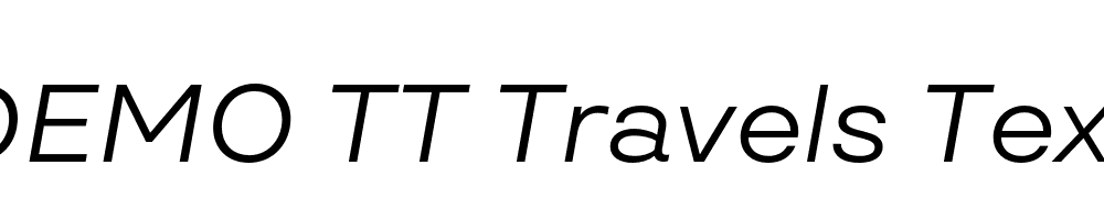 FSP DEMO TT Travels Text Italic