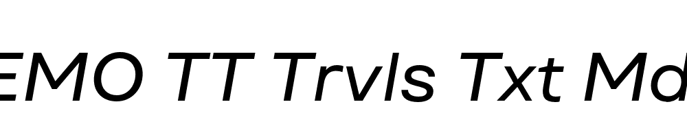 FSP DEMO TT Trvls Txt Mdm Italic