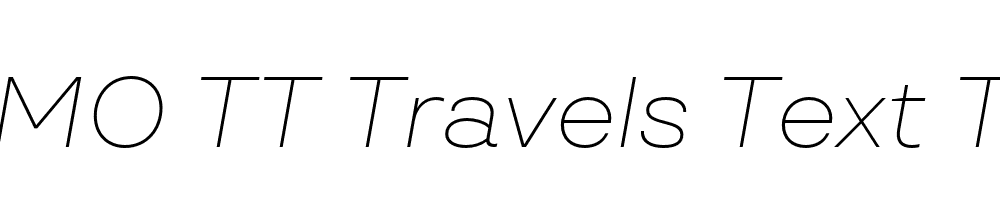 FSP DEMO TT Travels Text Thin Italic