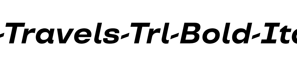 TT-Travels-Trl-Bold-Italic