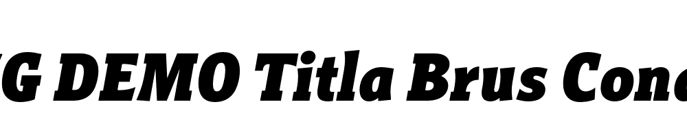  DEMO Titla Brus Cond Black Italic