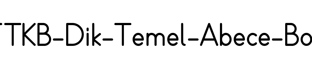 TTKB-Dik-Temel-Abece-Bold