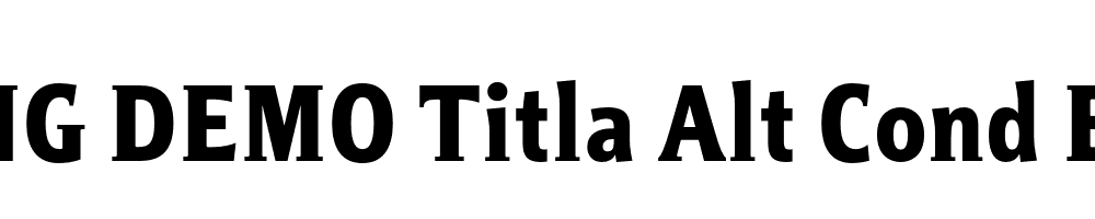  DEMO Titla Alt Cond Bold Regular