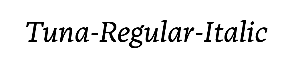 Tuna-Regular-Italic