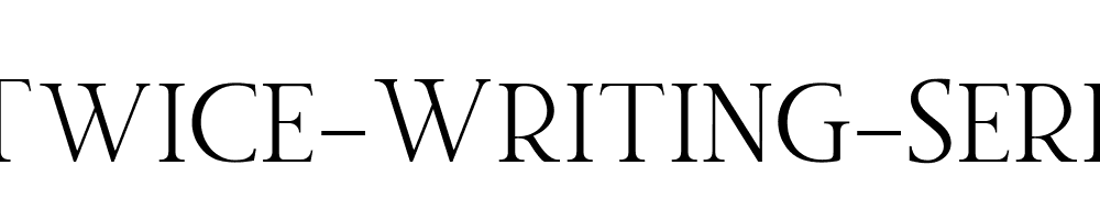 Twice-Writing-Serif