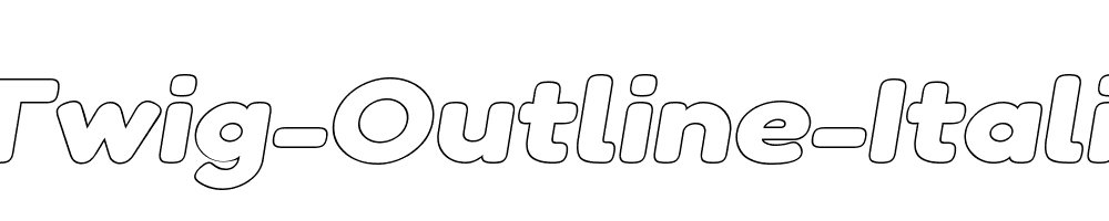 Twig-Outline-Italic