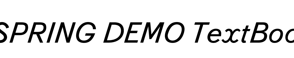  DEMO TextBook Italic