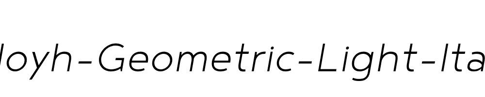 Noyh-Geometric-Light-Italic