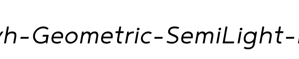 Noyh-Geometric-SemiLight-Italic