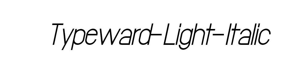 Typeward-Light-Italic