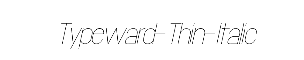 Typeward-Thin-Italic