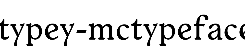 Typey Mctypeface