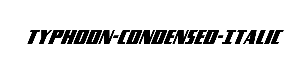 Typhoon-Condensed-Italic