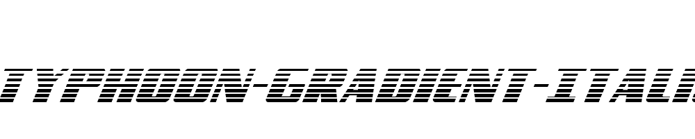 Typhoon-Gradient-Italic