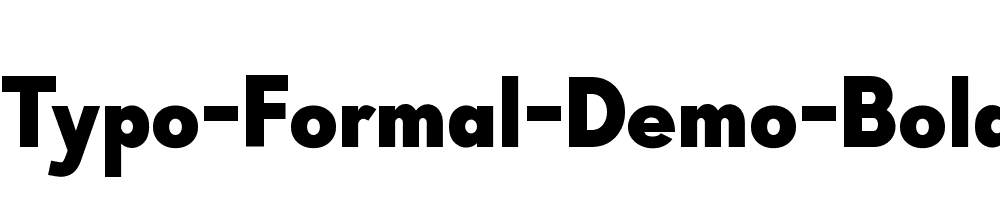 Typo-Formal-Demo-Bold