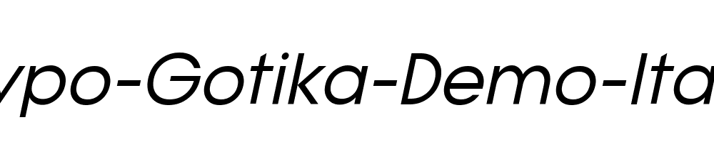 Typo-Gotika-Demo-Italic