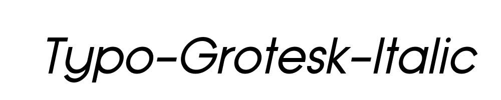 Typo-Grotesk-Italic