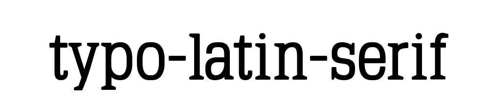 typo-latin-serif