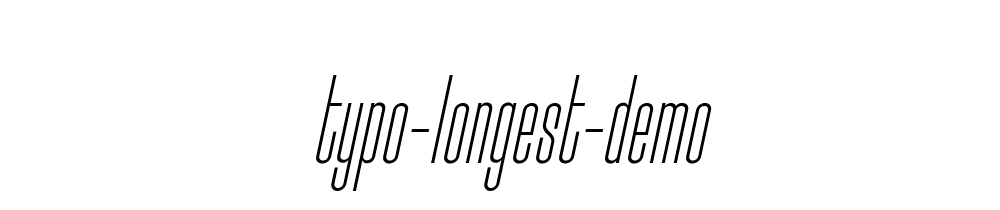 Typo Longest Demo