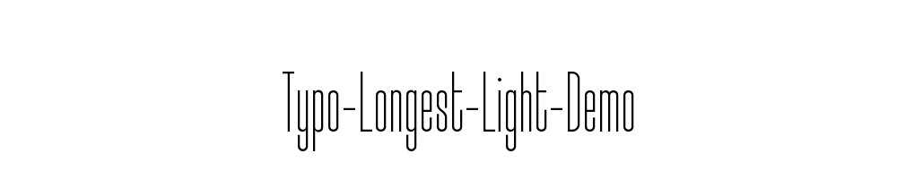 Typo-Longest-Light-Demo