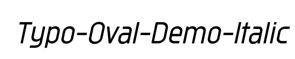 Typo-Oval-Demo-Italic