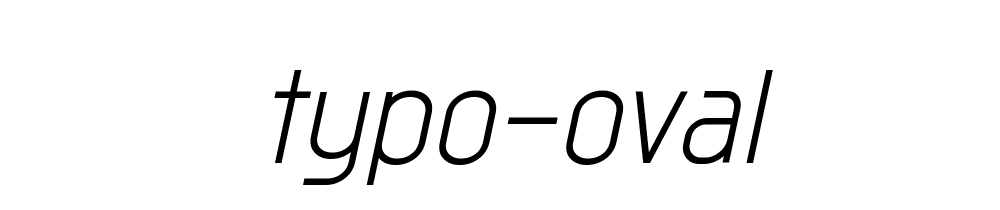 Typo Oval