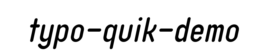 Typo Quik Demo