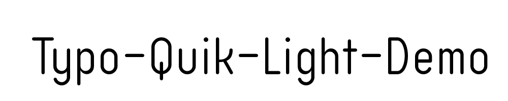 Typo-Quik-Light-Demo