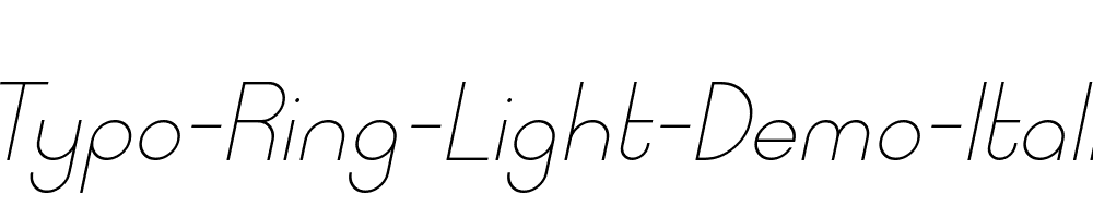 Typo-Ring-Light-Demo-Italic