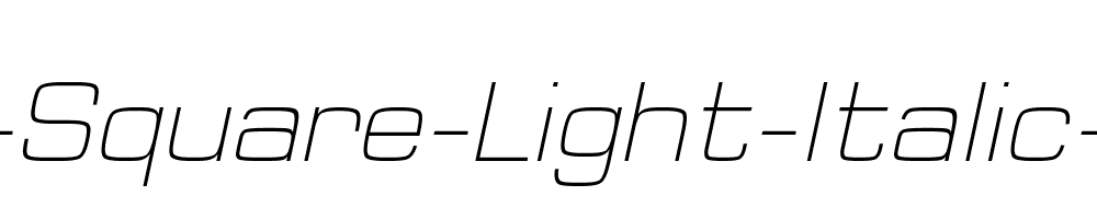 Typo-Square-Light-Italic-Demo