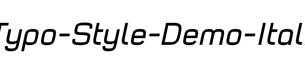 Typo-Style-Demo-Italic