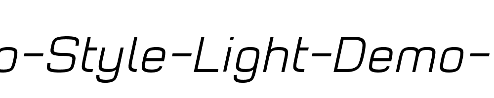 Typo-Style-Light-Demo-Italic