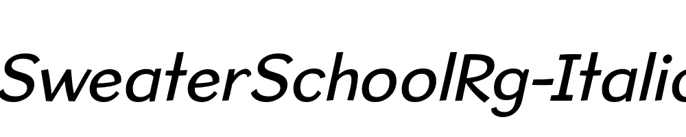 SweaterSchoolRg-Italic