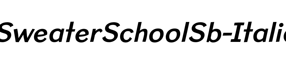 SweaterSchoolSb-Italic