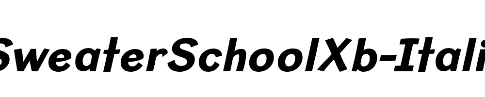 SweaterSchoolXb-Italic