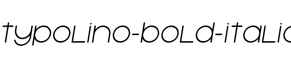 Typolino-Bold-Italic