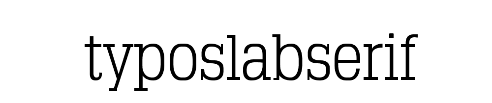 Typoslabserif