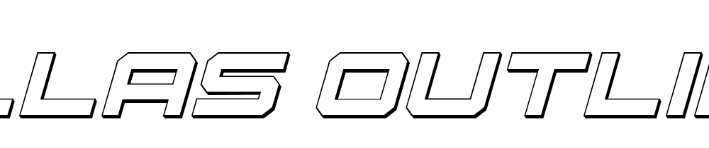 U S S Dallas Outline Italic